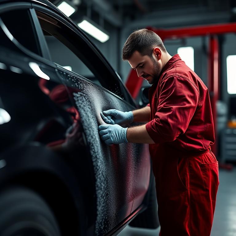 Preparação de funilaria profissional